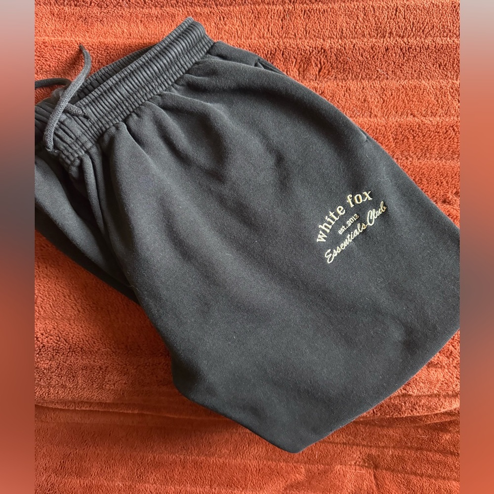 White Fox Black Essentials Joggers - Picture 2 of 6